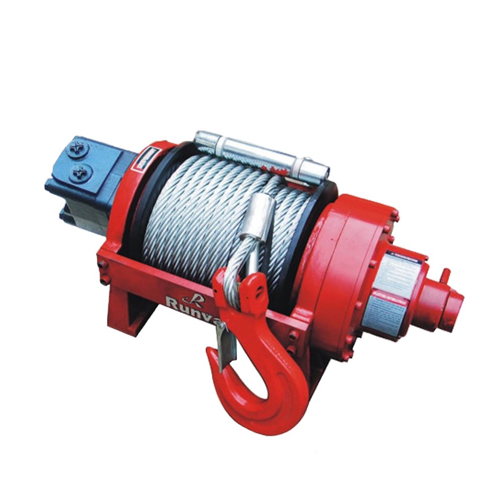 Bärgningsvinsch hydraulisk 9000 kp, 2 hastigheter luftstyrd